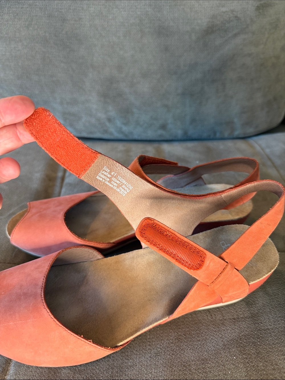 Dansko Coral Open-Toe Slingback Leather Wedge Sandals - Picture 6 of 11